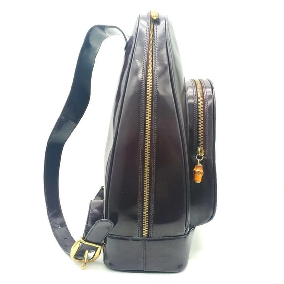 Gucci Men's Dark Brown Leather Backpack - Picture 5 of 14